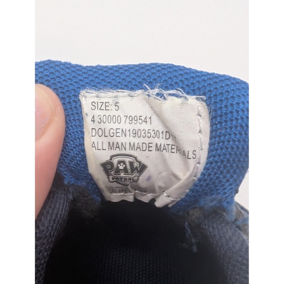 Paw Patrol Chase Marshall Blue Toddler Boys Sneakers Size 5 - Picture 8 of 13